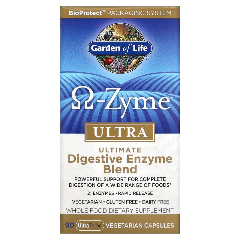 Garden of Life O-Zyme Ultra Ultimate Digestive Enzyme Blend 90 UltraZorbe Vegetarian Capsules 3 Garden of Life O-Zyme Ultra Ultimate Digestive Enzyme Blend 90 UltraZorbe Vegetarian Capsules 658010112369