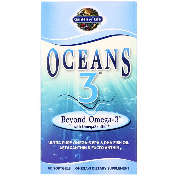 Mua Garden of Life Oceans 3 Beyond Omega-3 with OmegaXanthin 60 Softgels giảm giá rẻ Hà nội TPHCM
