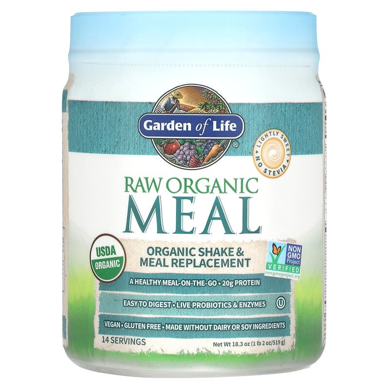 Garden of Life RAW Organic Meal Shake & Meal Replacement 1 lb 2 oz (519 g) 3 Garden of Life RAW Organic Meal Shake & Meal Replacement 1 lb 2 oz (519 g) 658010116961
