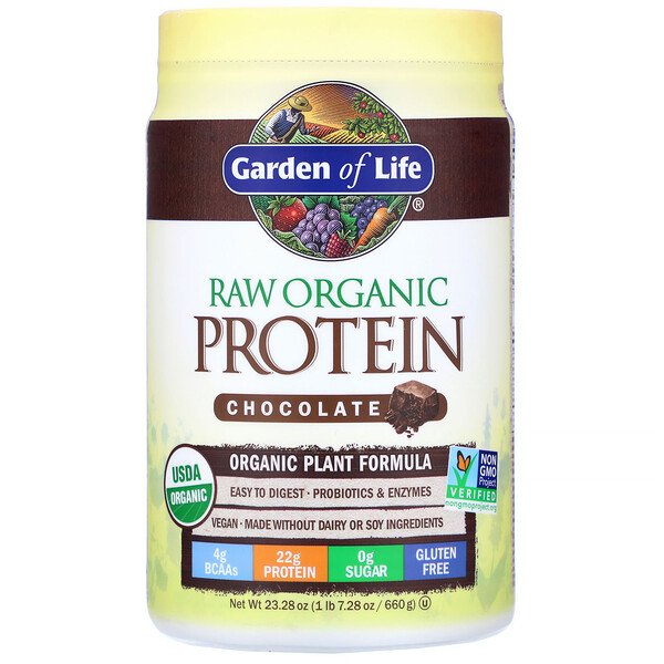 Garden of Life RAW Organic Protein Organic Plant Formula Chocolate 23.28 oz (660 g) 3 Mua Garden of Life RAW Organic Protein Organic Plant Formula Chocolate 23.28 oz 660 g giảm giá rẻ Hà nội TPHCM