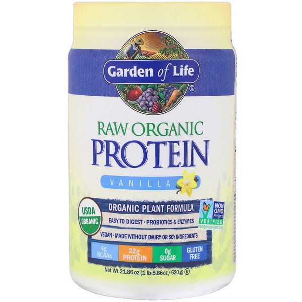 Mua Garden of Life RAW Organic Protein Organic Plant Formula Vanilla 21.86 oz 620 g giảm giá rẻ Hà nội TPHCM