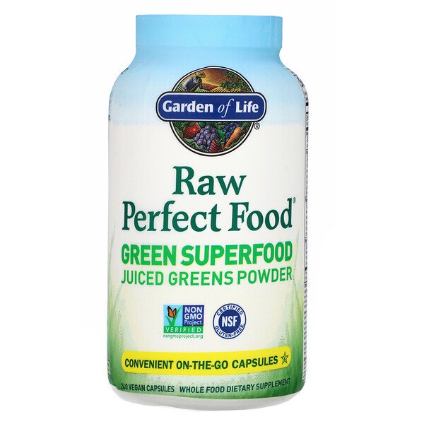 Mua Garden of Life RAW Perfect Food Green Superfood Juiced Greens Powder 240 Vegan viên giảm giá rẻ Hà nội TPHCM