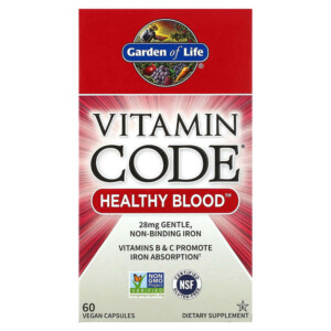 Garden of Life Vitamin Code Healthy Blood 60 Vegan Capsules 658010116541