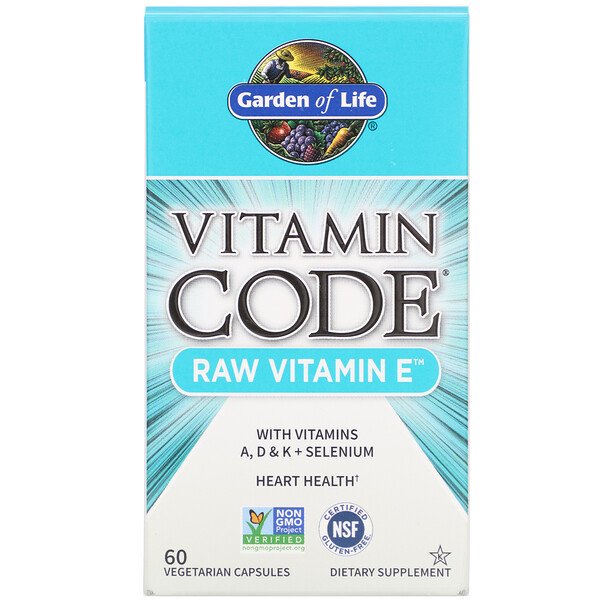 Mua Garden of Life Vitamin Code RAW Vitamin E 60 viên giảm giá rẻ Hà nội TPHCM