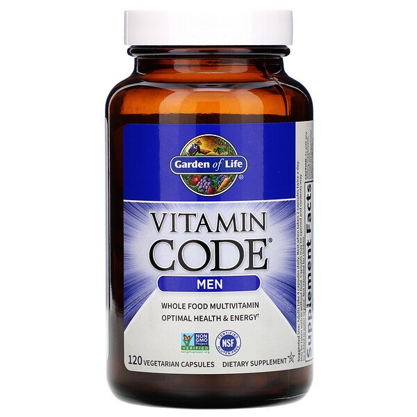 Garden of Life Vitamin Code Whole Food Multivitamin for Men 120 viên 6 garden of life vitamin code whole food multivitamin for men 120 vegetarian capsules 12616