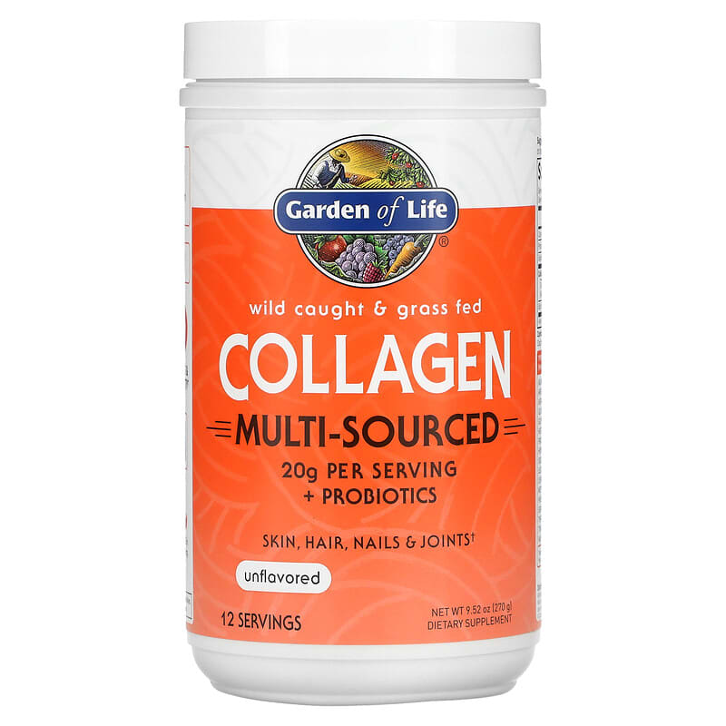 Garden of Life Wild Caught & Grass Fed Collagen Multi-Sourced Unflavored 9.52 oz (270 g) 3 Garden of Life Wild Caught & Grass Fed Collagen Multi-Sourced Unflavored 9.52 oz (270 g) 658010130752