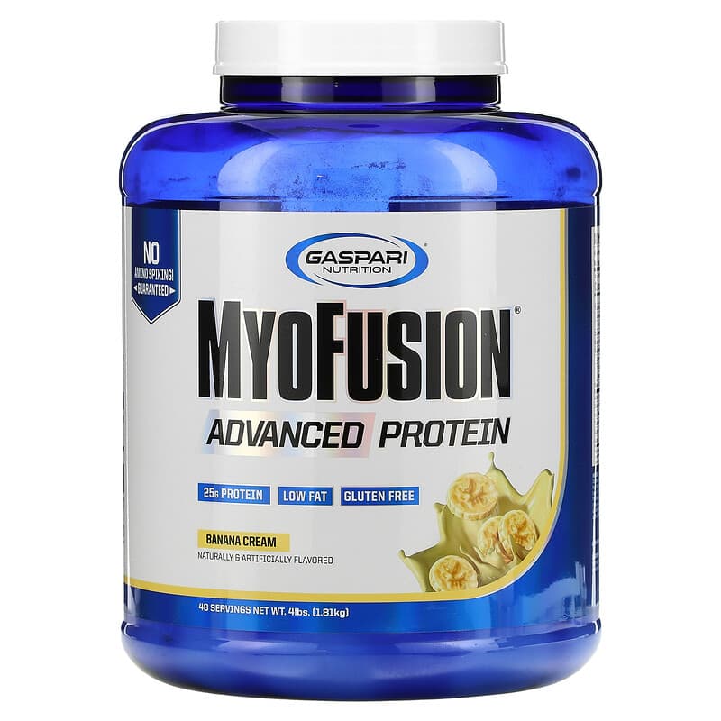 Gaspari Nutrition MyoFusion Advanced Protein Banana Cream 4 lbs (1.81 g) 3 Gaspari Nutrition MyoFusion Advanced Protein Banana Cream 4 lbs (1.81 g) 646511023086