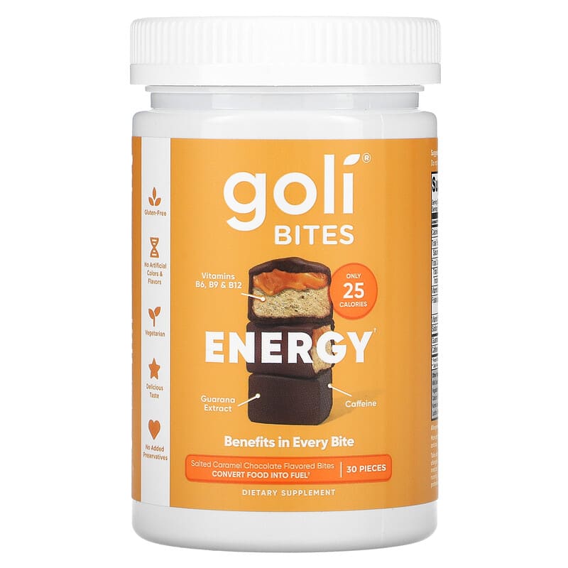 Goli Nutrition Energy Bites Salted Caramel Chocolate 30 Pieces 3 Goli Nutrition Energy Bites Salted Caramel Chocolate 30 Pieces 055840400534