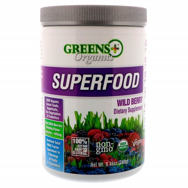 Greens Plus Organics Superfood Wild Berry 8.46 oz (240 g) 3 Mua Greens Plus Organics Superfood Wild Berry 8.46 oz 240 g giảm giá rẻ Hà nội TPHCM
