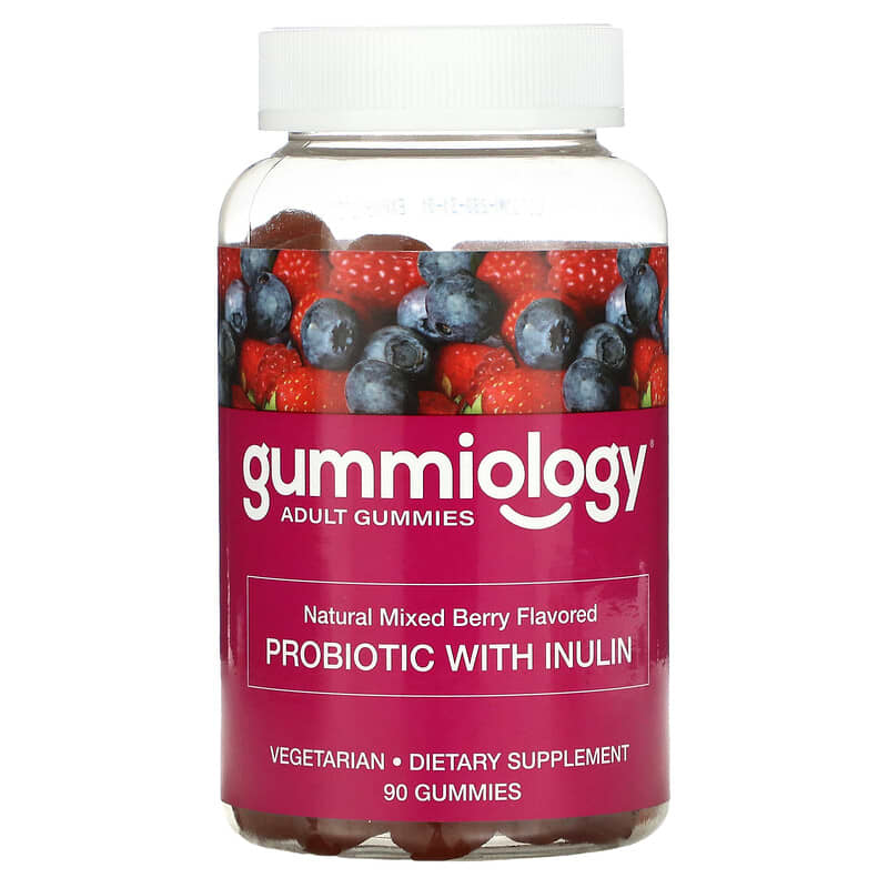 Gummiology Probiotic with Inulin Gummies Mixed Berry 90 Vegetarian Gummies 3 Gummiology Probiotic with Inulin Gummies Mixed Berry 90 Vegetarian Gummies 898220020874