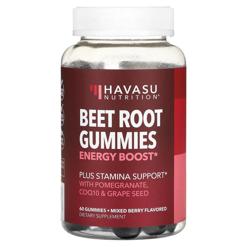 Havasu Nutrition Beet Root Gummies Mixed Berry 60 Gummies 3 Havasu Nutrition Beet Root Gummies Mixed Berry 60 Gummies 850008464645