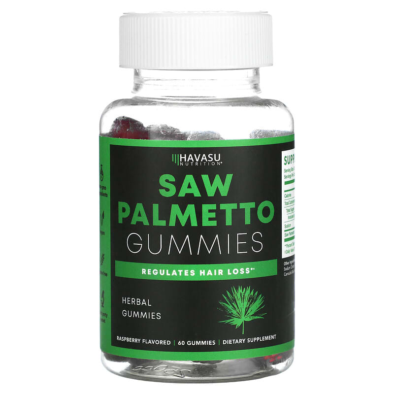 Havasu Nutrition Saw Palmetto Gummies Raspberry 60 Gummies 3 Havasu Nutrition Saw Palmetto Gummies Raspberry 60 Gummies 850008464607
