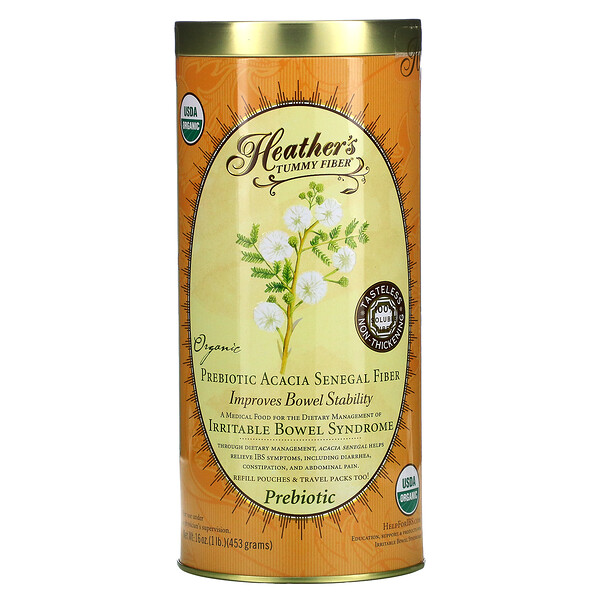 Heather's Tummy Care Tummy Fiber Organic Acacia Senegal Fiber 16 oz (453 g) 2 heather s tummy care tummy fiber organic acacia senegal fiber 16 oz 453 g 16507