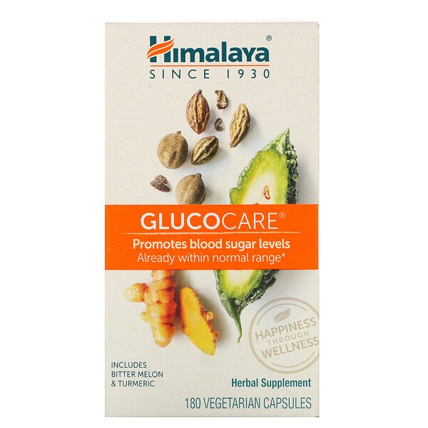 Himalaya GlucoCare 180 Vegetarian Capsules 3 Himalaya GlucoCare 180 Vegetarian Capsules 605069009119