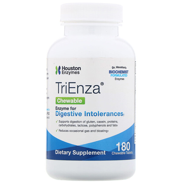 Houston Enzymes TriEnza Chewable 180 viên nhai 3 houston enzymes trienza chewable 180 chewable tablets 43338
