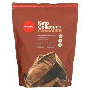 HVMN Keto Collagen+ Chocolate 17.2 oz (490 g) 850632006365