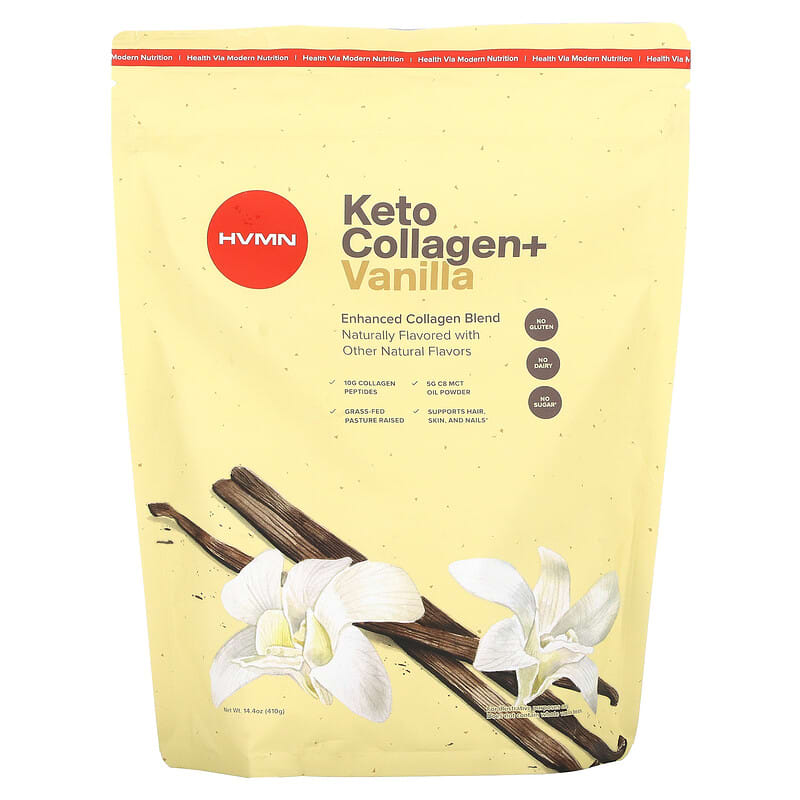 HVMN Keto Collagen+ Vanilla 14.4 oz (410 g) 3 HVMN Keto Collagen+ Vanilla 14.4 oz (410 g) 850632006358