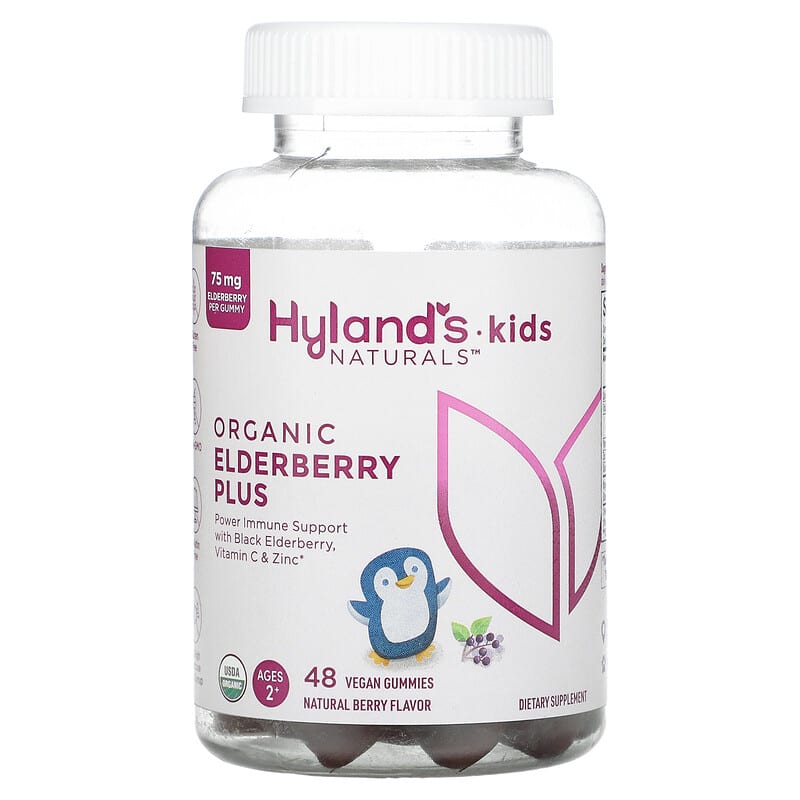Hyland's Kids Naturals Organic Elderberry Plus Natural Berry Ages 2+ 48 Vegan Gummies 3 Hyland's Kids Naturals Organic Elderberry Plus Natural Berry Ages 2+ 48 Vegan Gummies 810087820008
