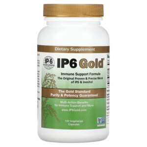 IP-6 International IP6 Gold Immune Support Formula 120 Vegetarian Capsules 860005330805