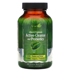 Mua Irwin Naturals Aloe & Triphala Active-Cleanse and Probiotics 60 Liquid Soft-Gels giảm giá rẻ Hà nội TPHCM
