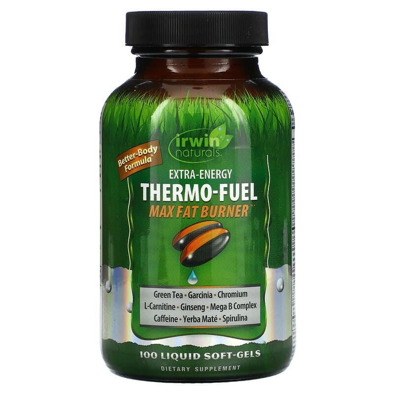 Irwin Naturals Extra-Energy Thermo-Fuel Max Fat Burner 100 Liquid Soft-Gels 3 Irwin Naturals Extra-Energy Thermo-Fuel Max Fat Burner 100 Liquid Soft-Gels 840081404362