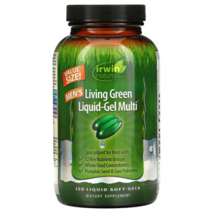 Mua Irwin Naturals Men's Living Green Liquid-Gel Multi 120 Liquid Soft-Gels giảm giá rẻ Hà nội TPHCM