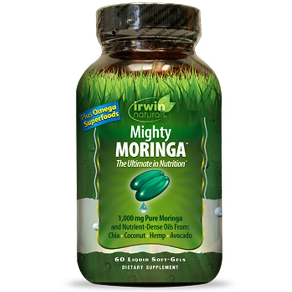 Irwin Naturals Mighty Moringa 60 Liquid Soft-Gels 3 irwin naturals mighty moringa 60 liquid soft gels 57191