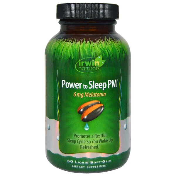Irwin Naturals Power to Sleep PM 60 Liquid Soft-Gels 1 Mua Irwin Naturals Power to Sleep PM 6 mg Melatonin 60 Liquid Soft-Gels giảm giá rẻ Hà nội TPHCM