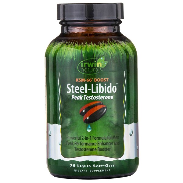 Irwin Naturals Steel-Libido Peak Testosterone 75 Liquid Soft-Gels 6 irwin naturals steel libido peak testosterone 75 liquid soft gels 71063