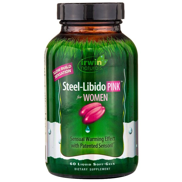 Irwin Naturals Steel-Libido Pink For Women 60 Liquid Soft-Gels 3 irwin naturals steel libido pink for women 60 liquid soft gels 68760