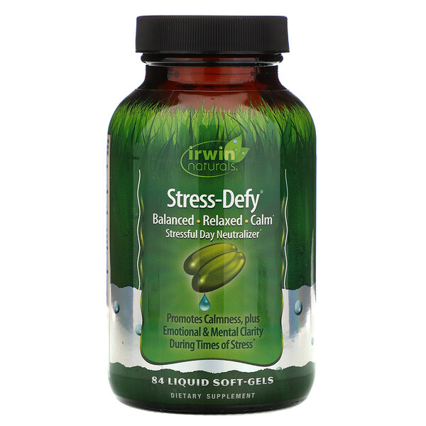 Mua Irwin Naturals Stress-Defy 84 Liquid Soft-Gels giảm giá rẻ Hà nội TPHCM