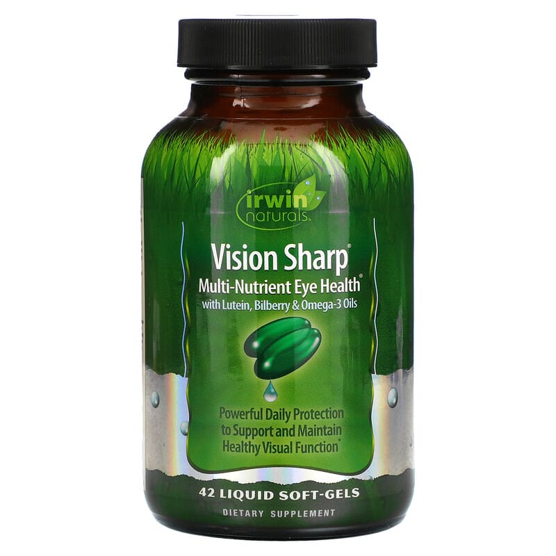 Irwin Naturals Vision Sharp Multi-Nutrient Eye Health 42 Liquid Soft-Gels 3 irwin naturals vision sharp multi nutrient eye health 42 liquid soft gels 8073