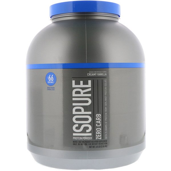 Isopure Zero Carb Protein Powder Creamy Vanilla 4.5 lb (2.04 kg) 3 Isopure Zero Carb Protein Powder Creamy Vanilla 4.5 lb (2.04 kg) 089094022938