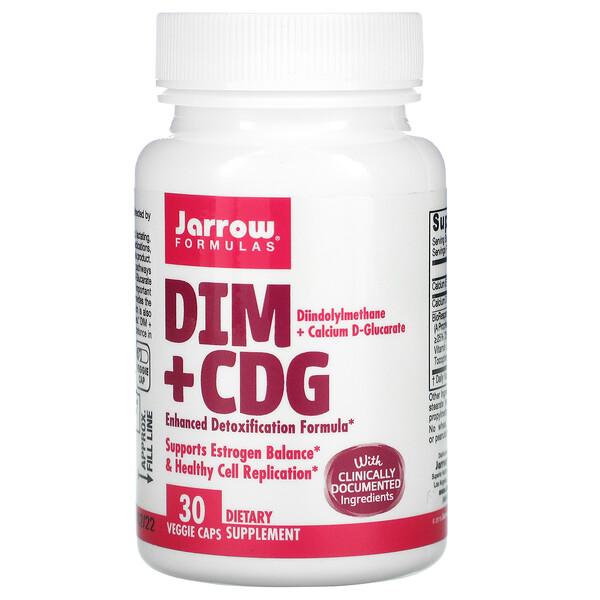 Jarrow Formulas DIM + CDG Enhanced Detoxification Formula 30 viên 3 jarrow formulas dim cdg enhanced detoxification formula 30 veggie caps 57032