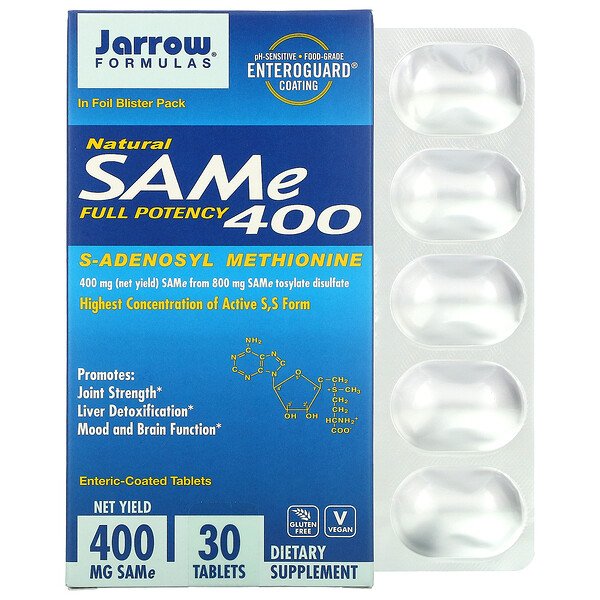 Mua Jarrow Formulas Natural SAM-e S-Adenosyl-L-Methionine 400 400 mg 30 Enteric-Coated viên giảm giá rẻ Hà nội TPHCM