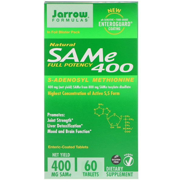 Mua Jarrow Formulas Natural SAM-e S-Adenosyl-L-Methionine 400 400mg 60 Enteric-Coated viên giảm giá rẻ Hà nội TPHCM