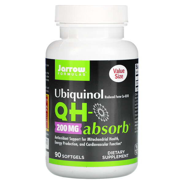 Jarrow Formulas Ubiquinol QH-Absorb 200 mg 90 Softgels 3 jarrow formulas ubiquinol qh absorb 200 mg 90 softgels 109094