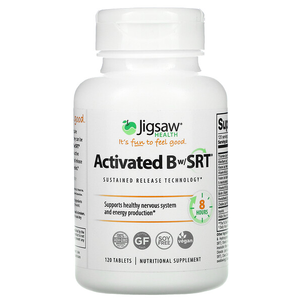 Jigsaw Health Activated B w/SRT 120 viên 3 jigsaw health activated b w srt 120 tablets 106937