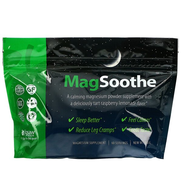 Jigsaw Health MagSoothe Tart Raspberry Lemonade 60 Packets 330 g 3 jigsaw health magsoothe tart raspberry lemonade 60 packets 330 g 106931