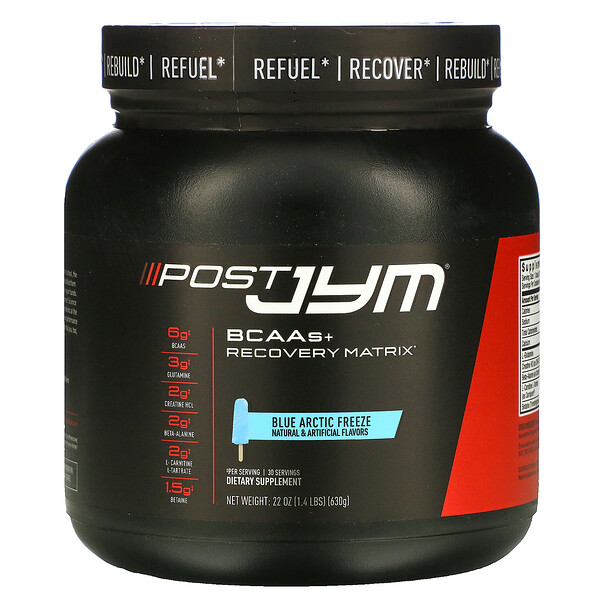 Mua JYM Supplement Science BCAAs + Recovery Matrix Blue Artic Freeze 22 oz 630 g giảm giá rẻ Hà nội TPHCM