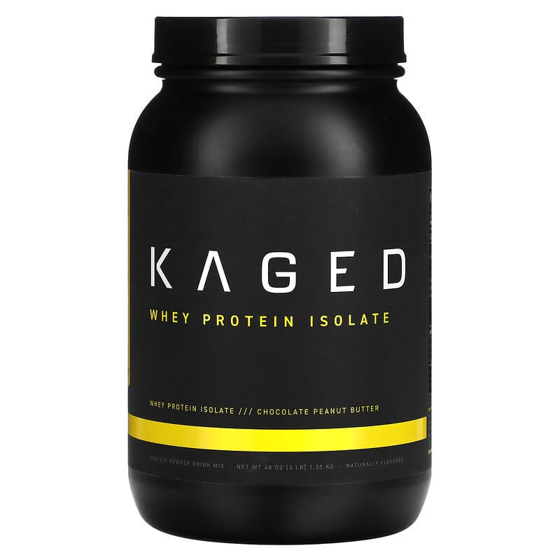 Kaged Whey Protein Isolate Chocolate Peanut Butter 3 lb (1.35 kg) 3 Kaged Whey Protein Isolate Chocolate Peanut Butter 3 lb (1.35 kg) 852253007844