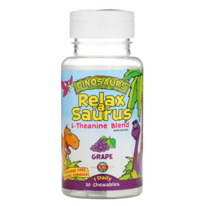 Mua KAL Dinosaurs Relax-a-Saurus L-Theanine Blend Grape 30 Chewables giảm giá rẻ Hà nội TPHCM