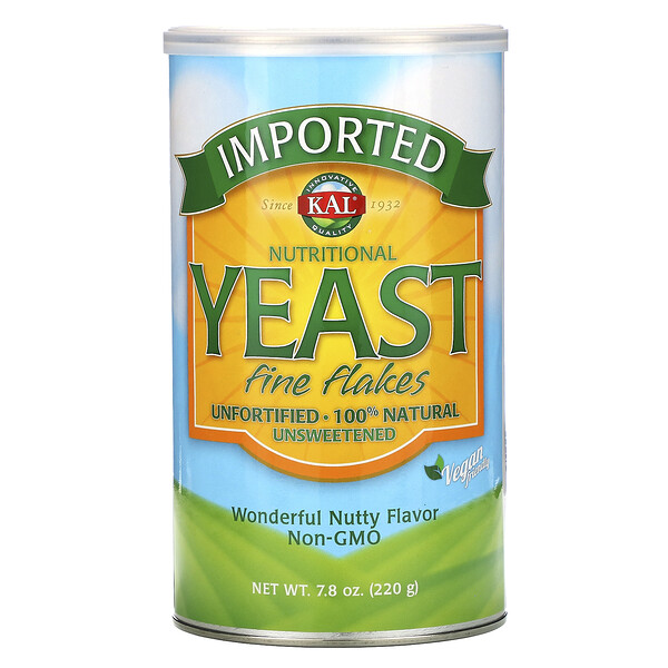 KAL Imported Nutritional Yeast Fine Flakes 7.8 oz (220 g) 3 kal imported nutritional yeast fine flakes 7 8 oz 220 g 70122