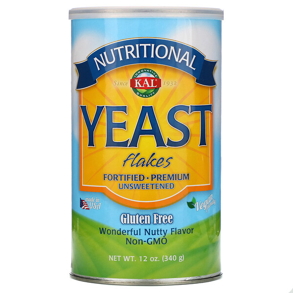 KAL Nutritional Yeast Flakes Unsweetened 12 oz (340 g) 3 kal nutritional yeast flakes 12 oz 340 g 70120