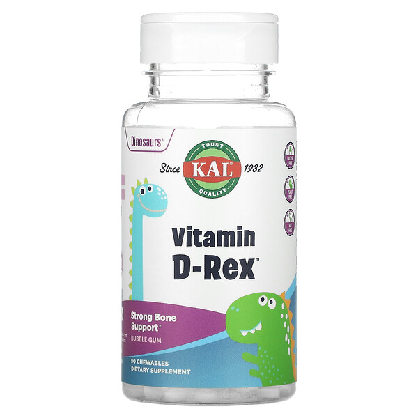 KAL Dinosaurs Vitamin D-Rex Bubble Gum 90 Chewables 3 Mua KAL Vitamin D-Rex Bubblegum 90 Chewables giảm giá rẻ Hà nội TPHCM