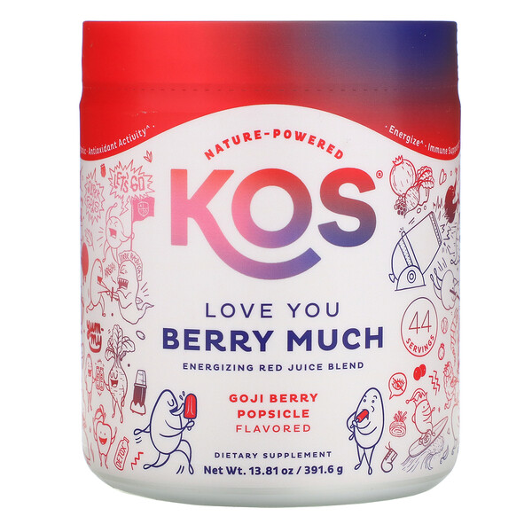 Mua KOS Love You Berry Much Energizing Red Juice Blend Goji Berry Popsicle 13.81 oz 391.6 g giảm giá rẻ Hà nội TPHCM
