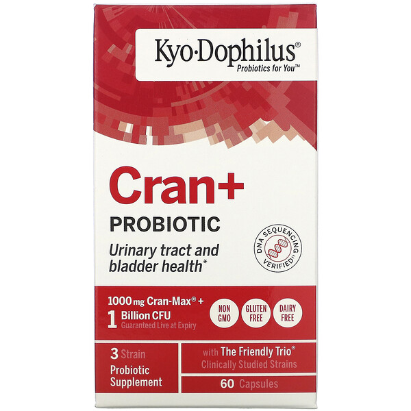 Kyolic Kyo-Dophilus Cran+ Probiotic 60 viên 3 kyolic kyo dophilus cran probiotic 60 capsules 39641