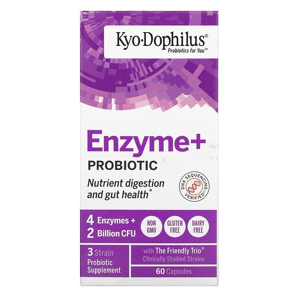 Kyolic Kyo Dophilus Probiotics Plus Enzymes 60 viên 3 kyolic kyo dophilus probiotics plus enzymes 60 capsules 4585