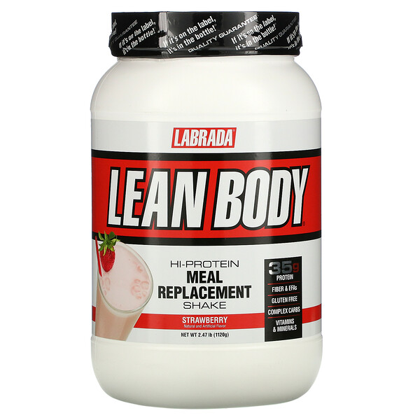 Mua Labrada Nutrition Lean Body Hi Protein Meal Replacement Strawberry 2.47 lb 1120 g giảm giá rẻ Hà nội TPHCM