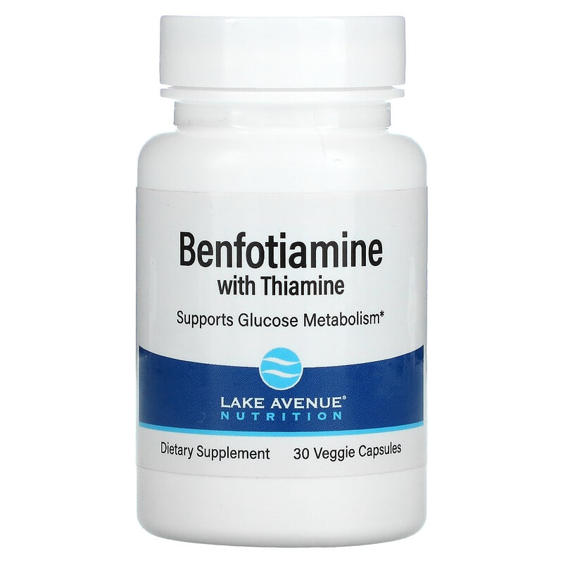 Lake Avenue Nutrition Benfotiamine with Thiamine 250 mg 30 Veggie Capsules 3 Lake Avenue Nutrition Benfotiamine with Thiamine 250 mg 30 Veggie Capsules 898220020102